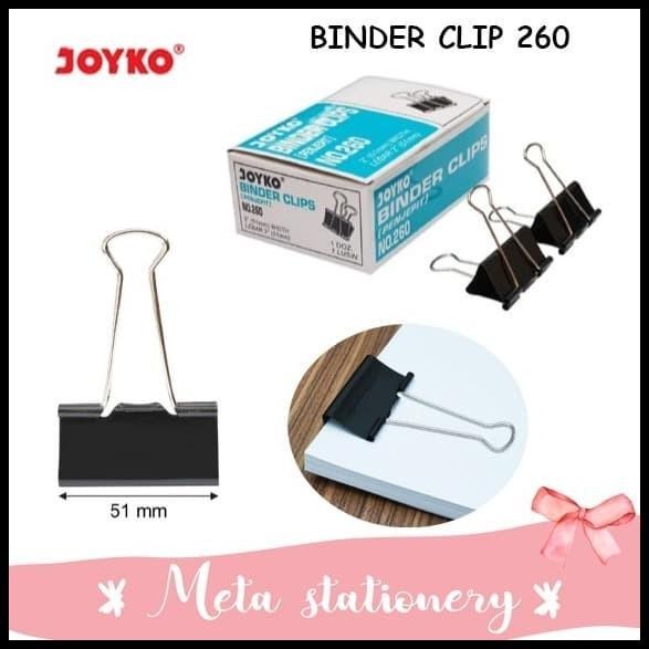 

HOT DEAL BINDER CLIP / PENJEPIT KERTAS JOYKO 260 (12PC) !!!