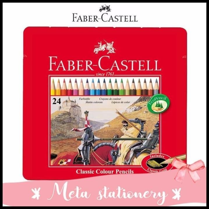 

TERBARU PENSIL WARNA CLASSIC TIN FABER CASTELL 24 !!