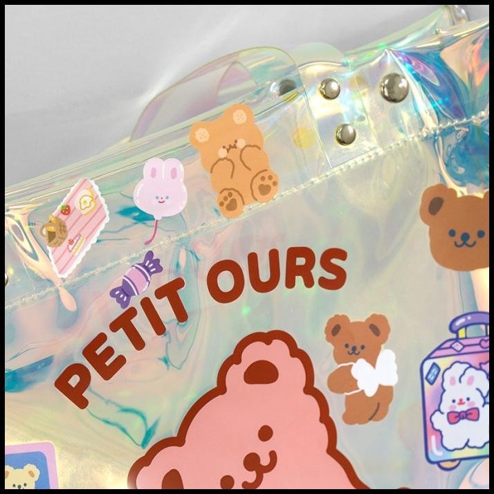 

GRATIS ONGKIR STICKER DECORATIVE DECO CUTE STICKER BEAR KOREAN STYLE 033 ANTI AIR