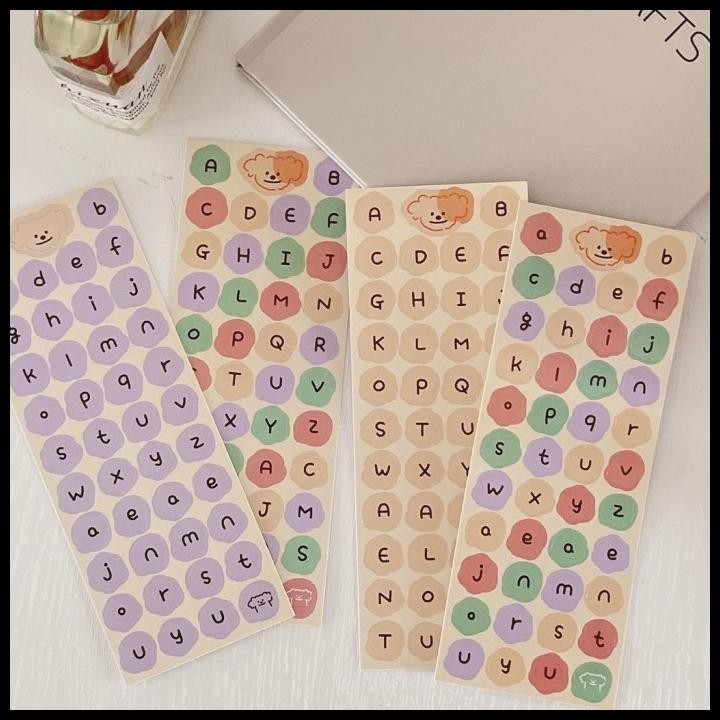 

TERMURAH ALPHABET AESTHETIC VINTAGE STICKER STIKER DECORATION KOREAN STYLE !!!!