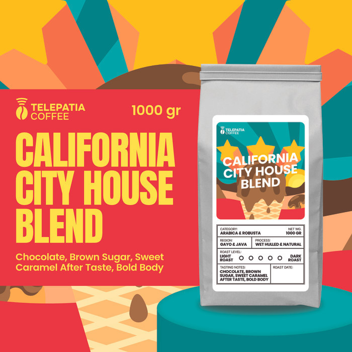 

Kopi Espresso House Blend California City 1 Kg Biji Dan Bubuk