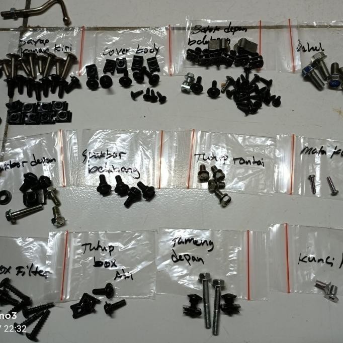 ORI BAUT LENGKAP FULL BODY HONDA SUPRA X 125 LAMA