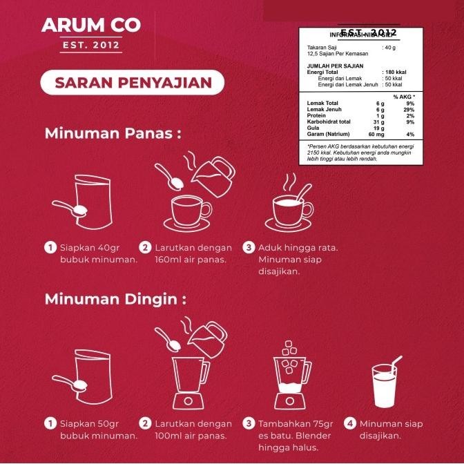 

READY STOCK ARUM CO BUBUK RED VELVET POWDER 500GR MINUMAN SERBUK RED VELVET COKLAT !!!!!