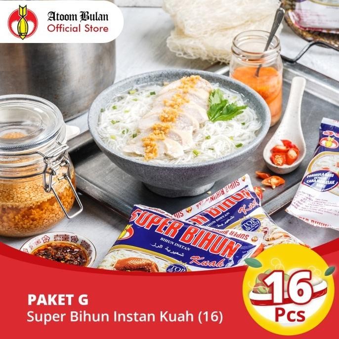 

BIG SALE PAKET G - SUPER BIHUN KUAH (16 PCS) !!!!!