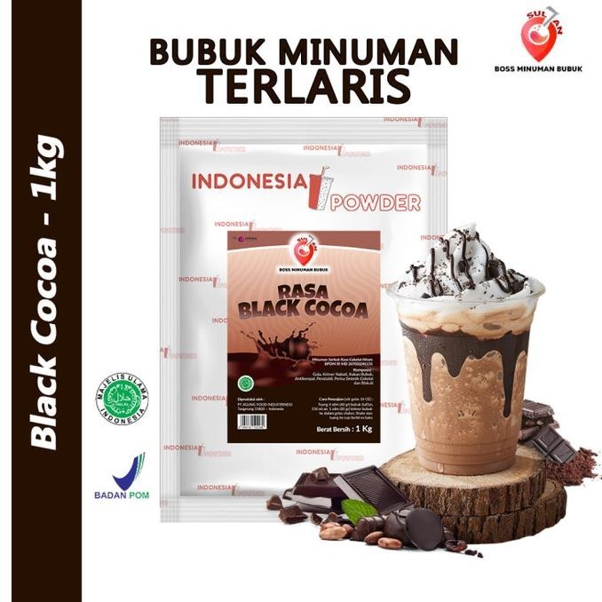 

BIG SALE BUBUK MINUMAN RASA BLACK COCOA 1 KG SULTAN POWDER !!!!!