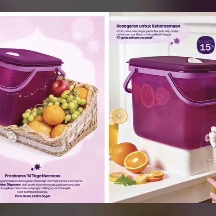 Tersedia Tupperware Tempat Air Modular Water Dispenser