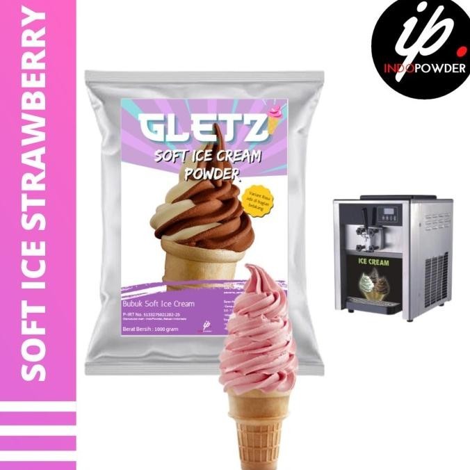 

TERBARU SOFT ICE CREAM STRAWBERRY 1KG - BUBUK ES KRIM STRAWBERRY !!!!!