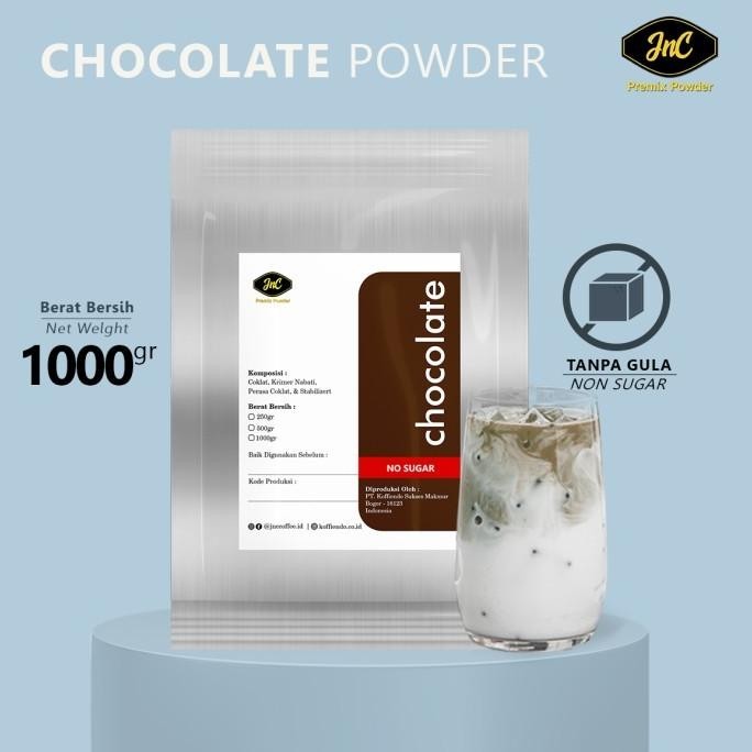 

TERBARU JNC CHOCOLATE POWDER 1000G TANPA GULA / BUBUK COKLAT !!!!!