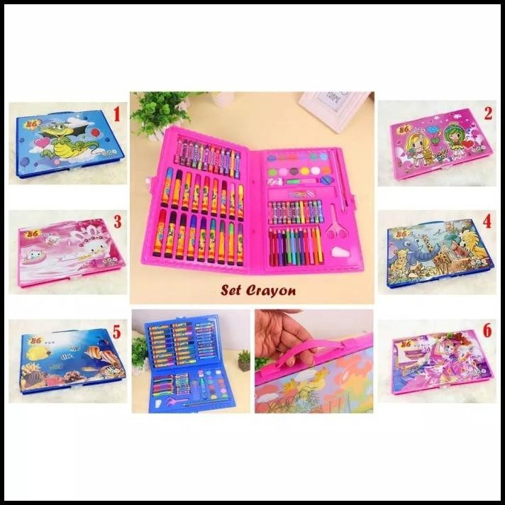 

HOT DEAL CRAYON SET 86PCS / ART SET / PERLENGKAPAN MEWARNAI !!!!!!