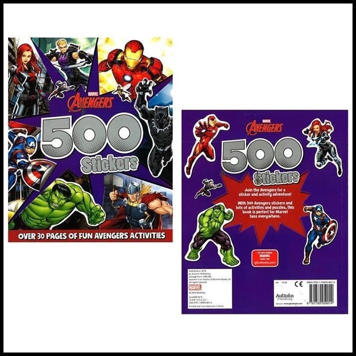 

BEST DEAL 500 STICKERS MARVEL: MARVEL AVENGERS BUKU IMPORT