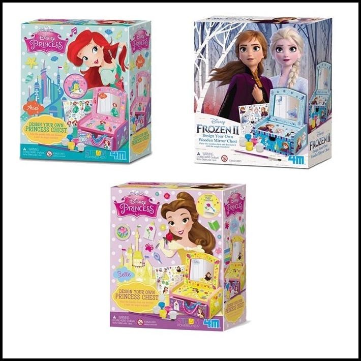 

DISKON KOTAK BOX DISNEY PRINCESS DESIGN YOUR OWN CHEST BELLE FROZEN ARIEL