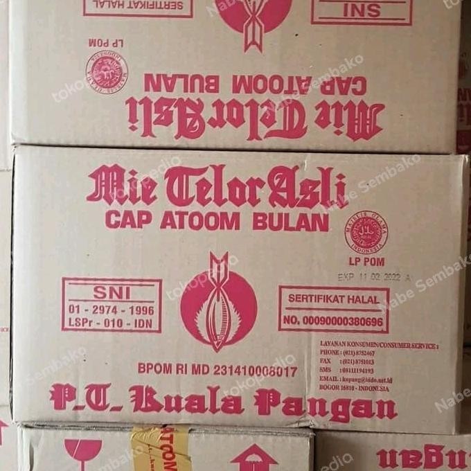 

TERBARU MIE TELOR CAP ATOOM BULAN PER DUS !!!!!