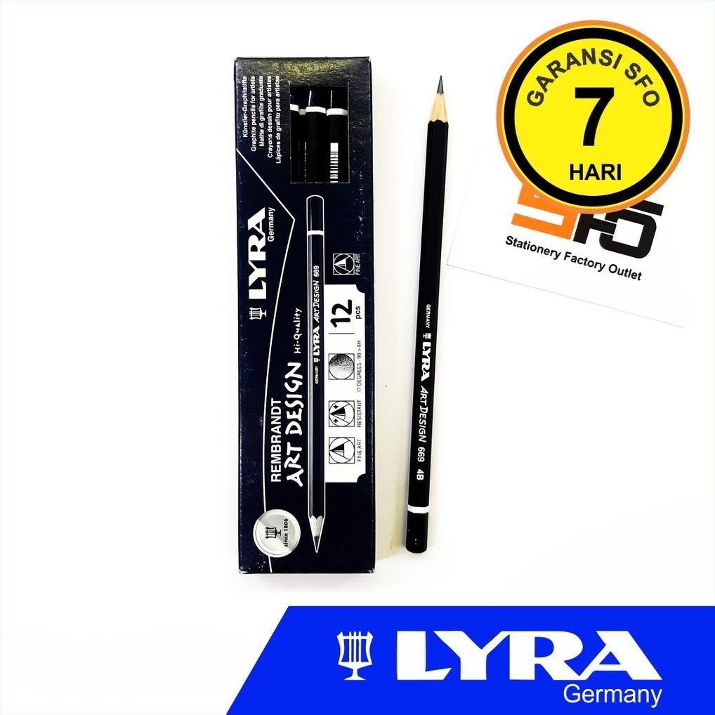 

Pensil Lyra Art Design 669 4B - Graphite Pencil 4B