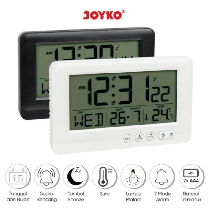Jam Beker Digital / Digital Alarm Clock Joyko Alcl-607D