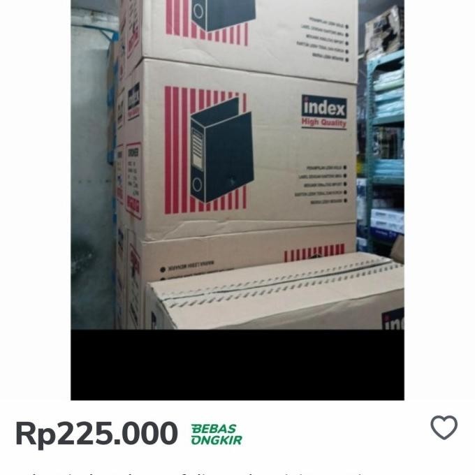 

Ordner Index Ukuran Folio 7Cm (881) Perbox Isi 12 Pcs Premium Murah Baru