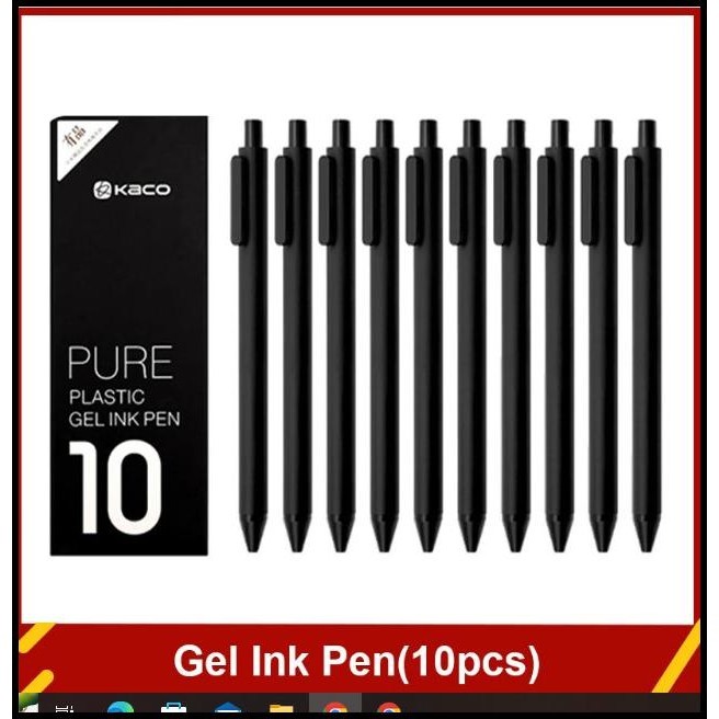 

TERBARU PULPEN ALAT TULIS PENA SEKOLAH OFFICE KANTOR GEL 0.5MM 10PCS BLACK INK