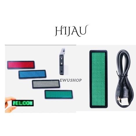 

Led Name Tag Hijau Termurah Setokopedia Free Setting Running Text Kualitas Premium