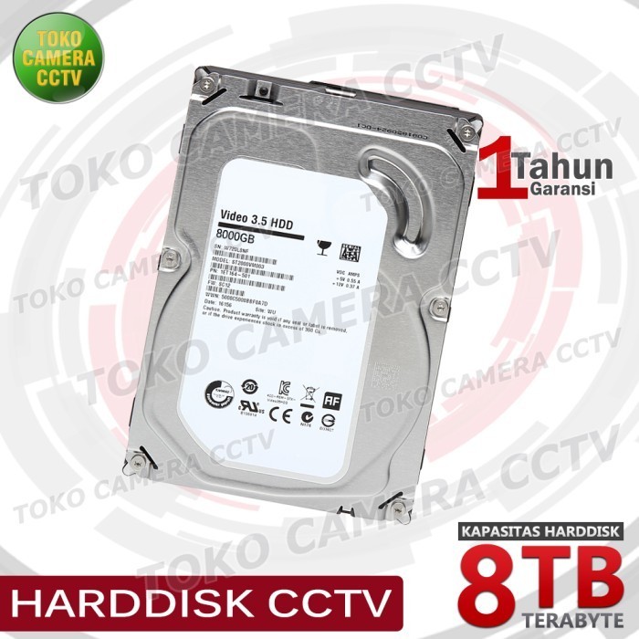 Harddisk Cctv 8Tb Sata Internal Hardisk Hdd 8 Terra Bergaransi