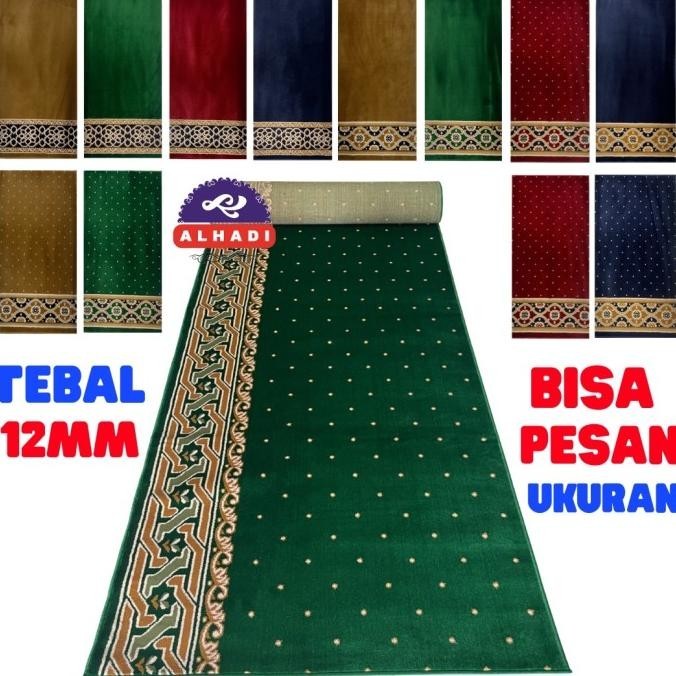 Terbaik Alhadi Karpet Masjid Irabel Meteran 100 X 120Cm Tebal 12Mm Sajadah Rol Limited Edition