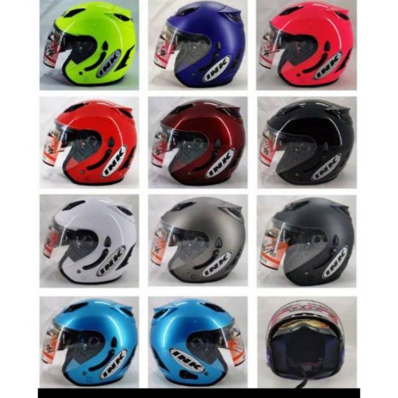 Promo Helm HELM INK CENTRO DOUBLE VISOR ORIGINAL NYA MERK FNK SNI BUSA TEBAL