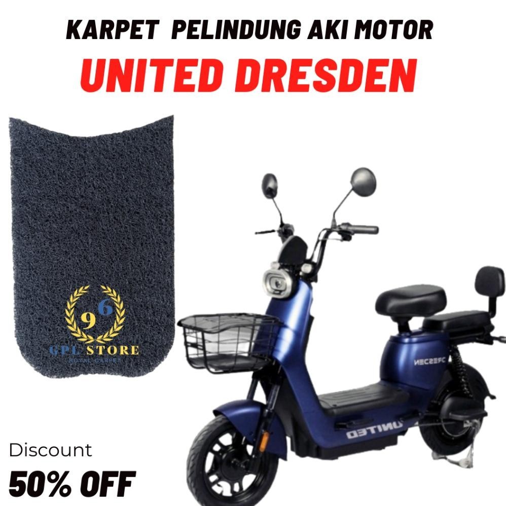 Alas kaki Karpet sepeda motor listrik United Dresden