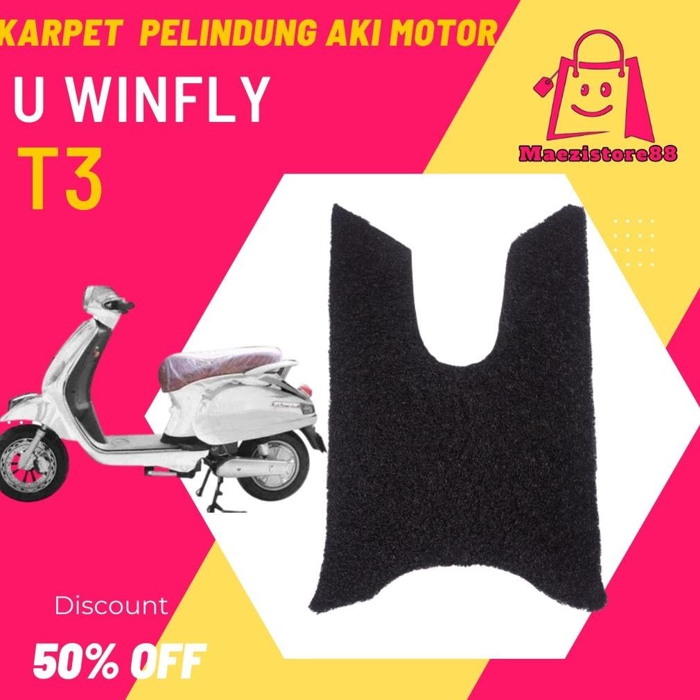 Karpet Alas Motor Listrik U Winfly T3 / Karpet Serabut Sepeda Listrik