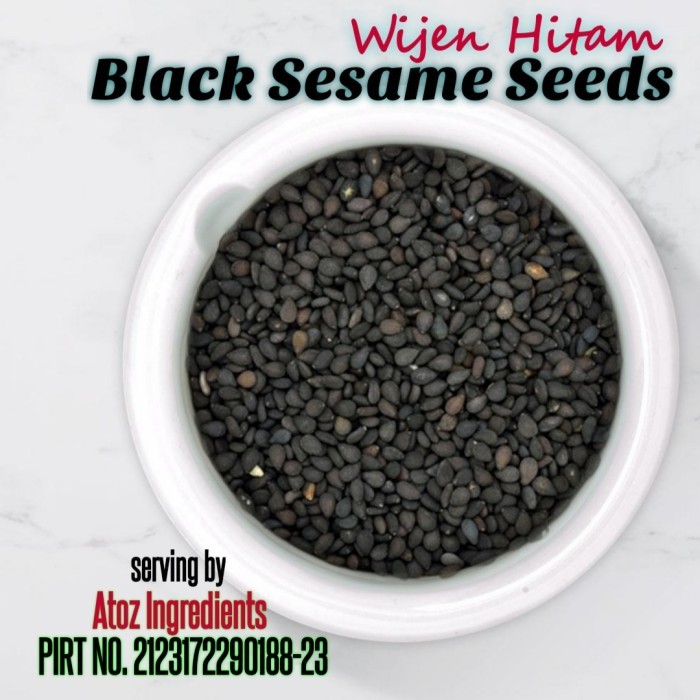 

Adlian Wijen Hitam Premium 1Kg/ Premium Black Sesame Seed 1Kg