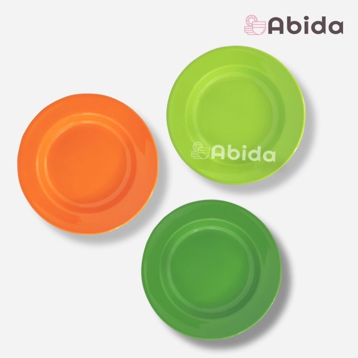 Abida 1 Lusin Piring Melamin 9 Inch - Piring Makan Lusinan Grosir G109