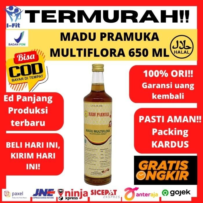 

Madu Pramuka Multiflora 650 Ml Multi Flora Alami Murni 100% Ori Halal