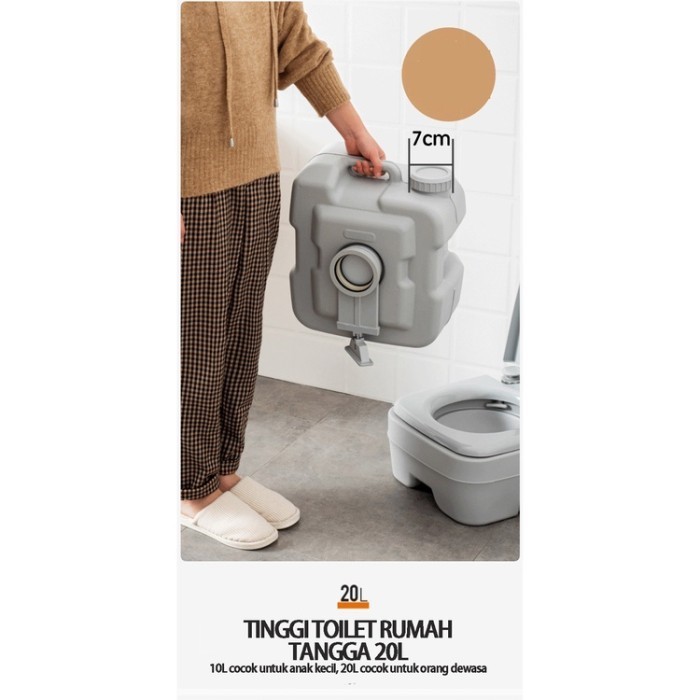 

Toilet Lansia Lipat Pispot Potable Minimalis Toilet Lansia