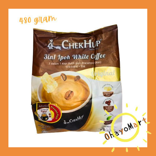 

Chekhup 3In1 / Chek Hup Original/ White Coffee/ Instant Coffee 600G