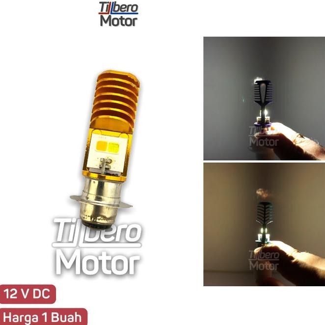 Lampu Hid Led 2 Mt Putih-Kuning Motor H6