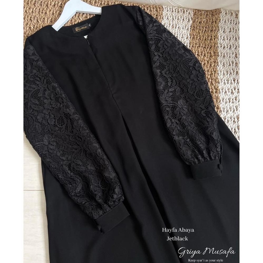 Gamis Abaya Remaja Jetblack Hayfa Basic Brat Iya Musafa Gamis Abaya Remaja