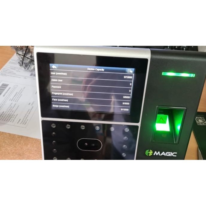 Mesin Absen Magic Fiface | Mesin Absensi Wajah | Fingerprint | Battery