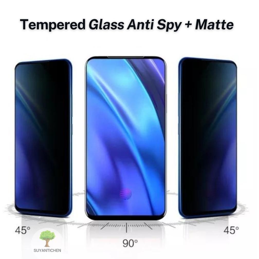 HJK Tempered Glass Anti Spy Matte Poco F3 F4 M3 C31 M4 Pro 5G 4G Pocophone X4 Pro GT M2 X2 X3 Anti G