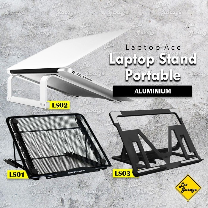 STAND LAPTOP MACBOOK STAND HOLDER ALUMINIUM DUDUKAN PENYANGGA LAPTOP
