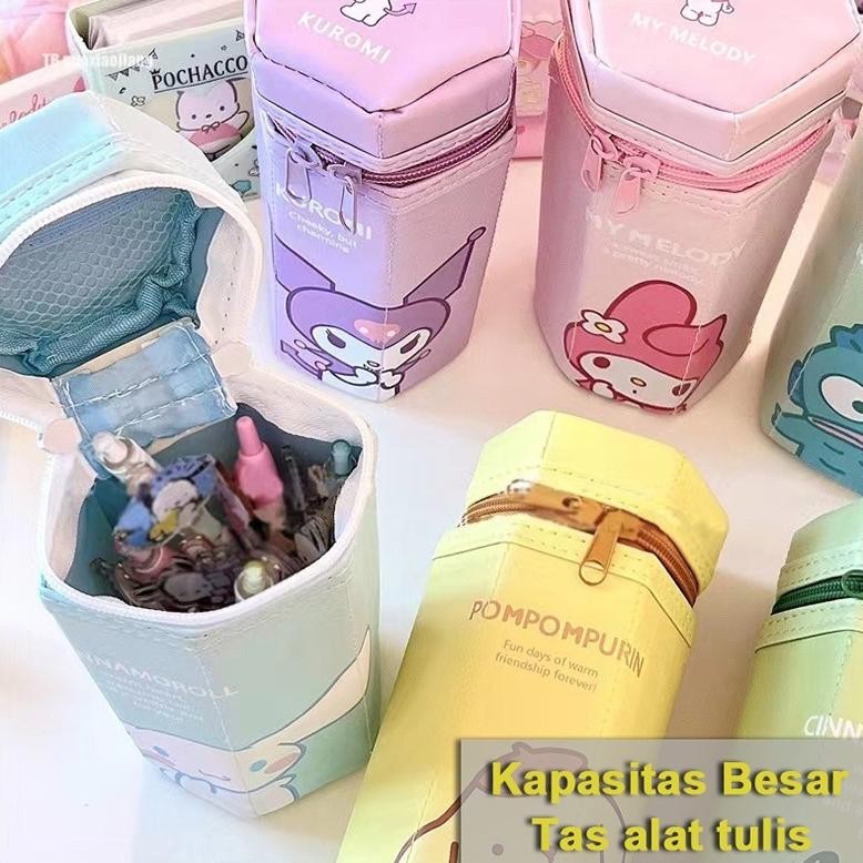 

Tempat Pensil Hexagon Volume Tinggi/Pencil Case Tabung Kuromi/Anak Sekolah Pencil Case
