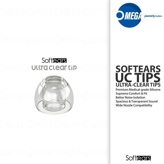 SOFTEARS UC(ULTRA-CLEAR) TIPS Premium Medical-grade Silicone Eartips