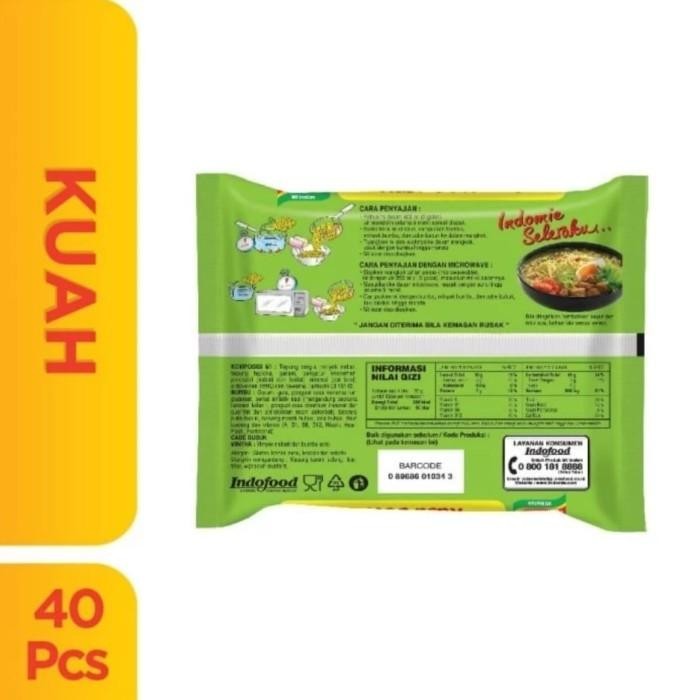 

Indomie Kuah Soto Mie 1Dus 40Pcs