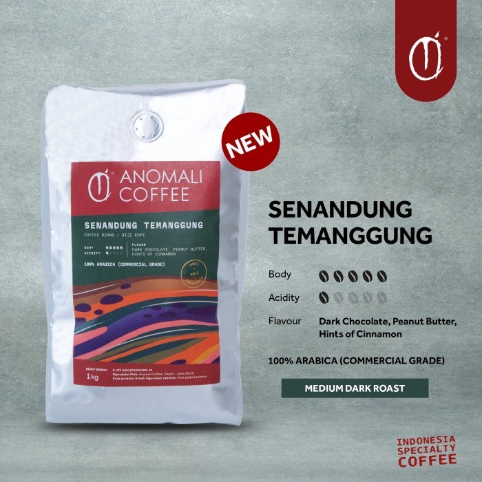 

Anomali Coffee Biji Kopi Komersial Grade - Senandung Temanggung 1Kg