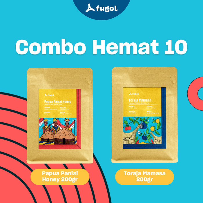

Paket 10 Combo Hemat Biji Kopi Arabika Fugol Specialty Coffee