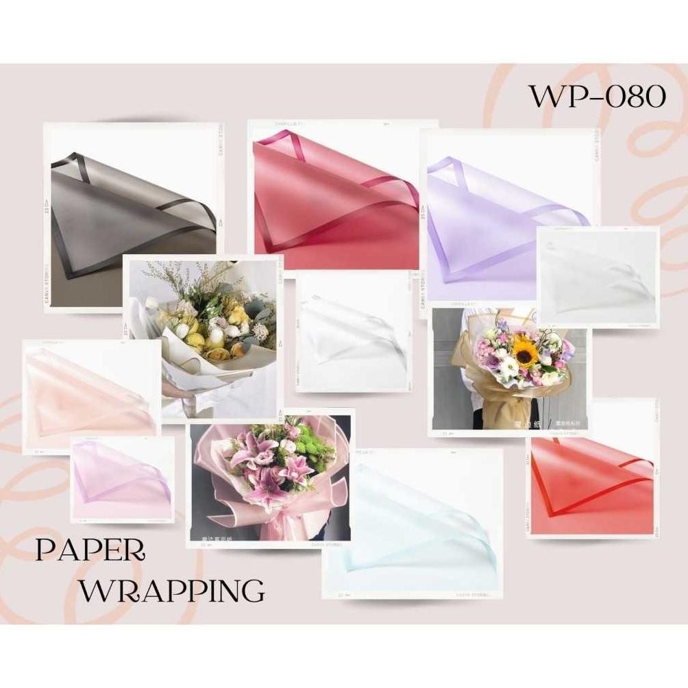 

[20 LEMBAR] WP080 - KERTAS PEMBUNGKUS BUKET BUNGA FLOWER WRAPPING TRANSLUCENT KOREAN STYLE BOUQUET
