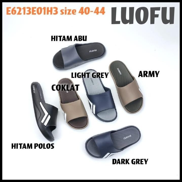 E6213E01H3 LUOFU ORIGINAL JELLY SANDAL KARET SELOP PRIA SENDAL IMPORT