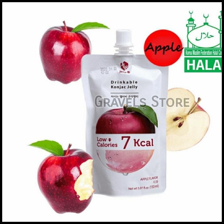

[Logo Halal] Jelly B Apple Konjac Jelly - Konyaku Jeli Apel Korea
