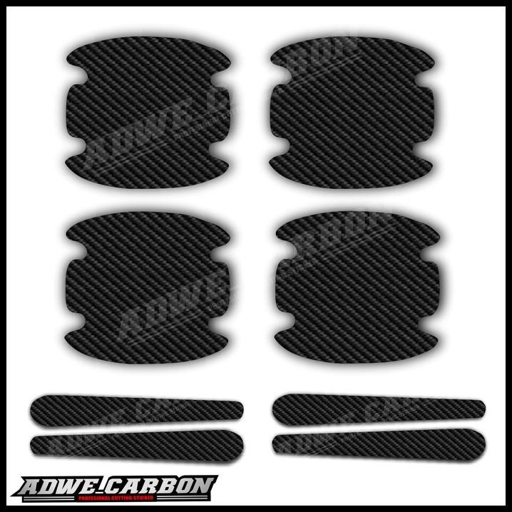 8PCS STIKER CARBON PELINDUNG HANDLE PINTU MOBIL ERTIGA STIKER PELINDUNG GAGANG PINTU MOBIL