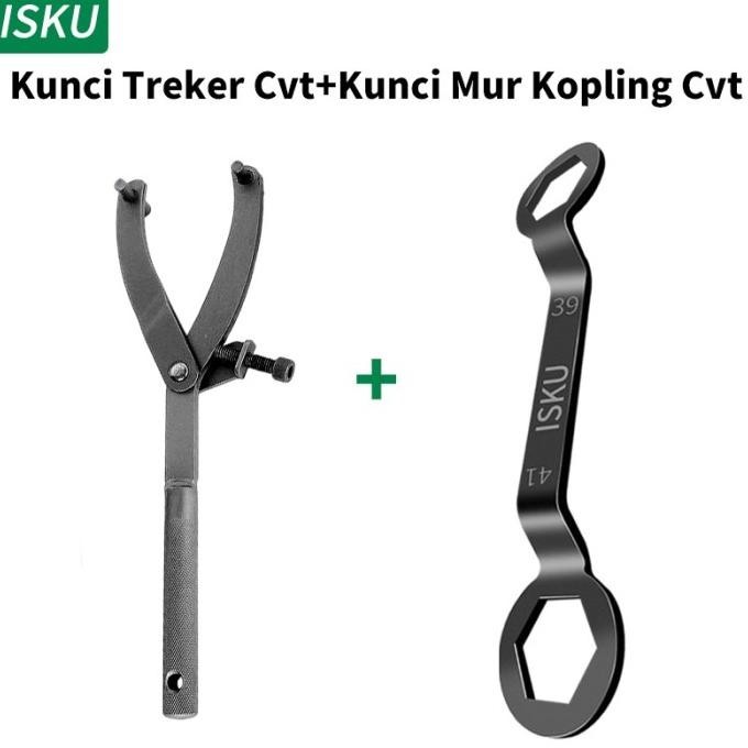 ISKU Penahan Kopling + Kunci CVT 39x41 Motor Matic Treker CVT 2 pcs