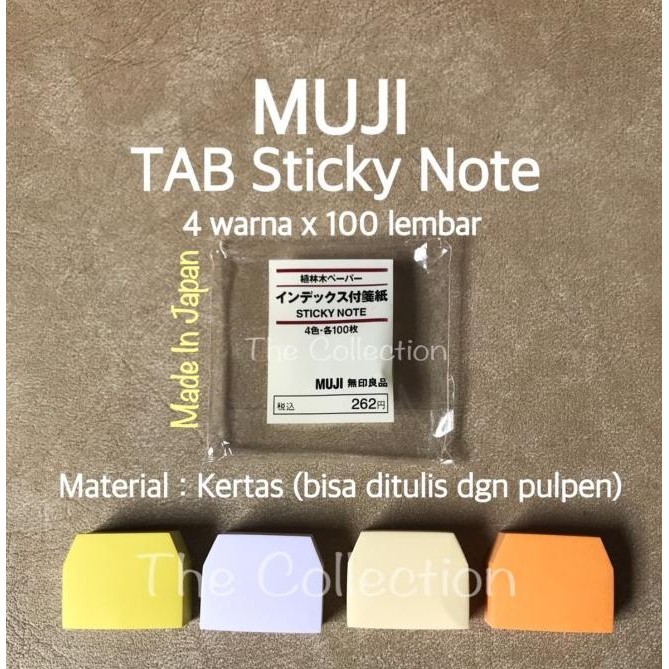 

Atk614Mj 400 Lembar Muji Tab Stick Note Memo Pembatas Buku File 963010 Oktavianilaris