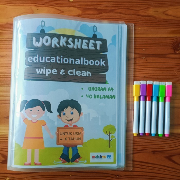 

worksheet buku edukasi anak 4-6 tahun