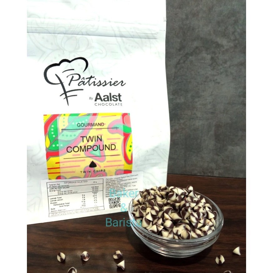 

Pattissier Aalst Chocolate Twin Compound Chocochips 250gram coklat K01