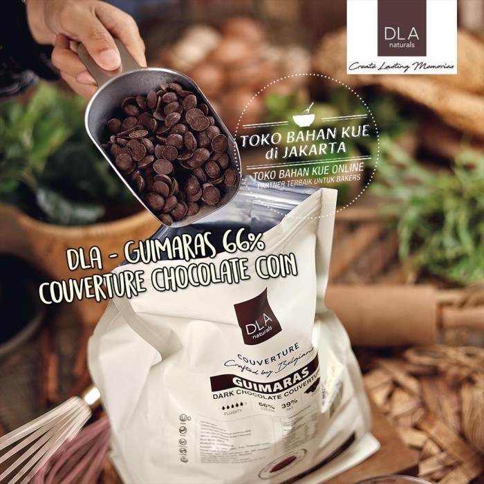 

DLA Naturals - GUIMARAS 66% 2kg ASLI Dark Chocolate Couverture Coin K01